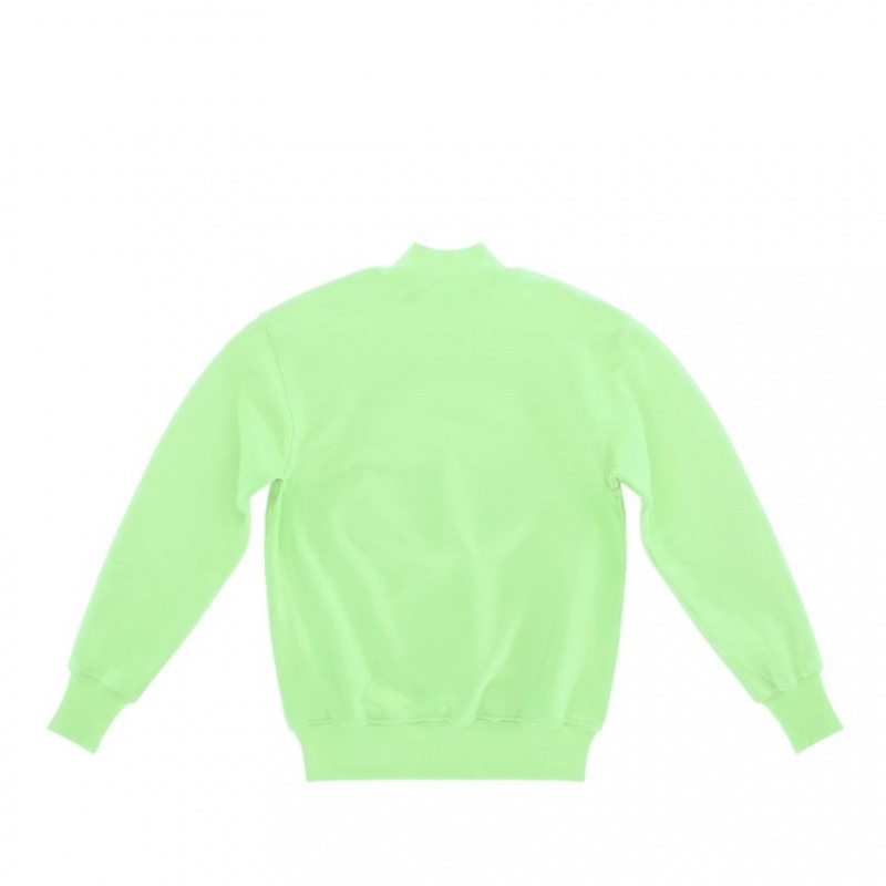 Telfar Embossed Mockneck Hoodie Mintgroen | NLQZ3206