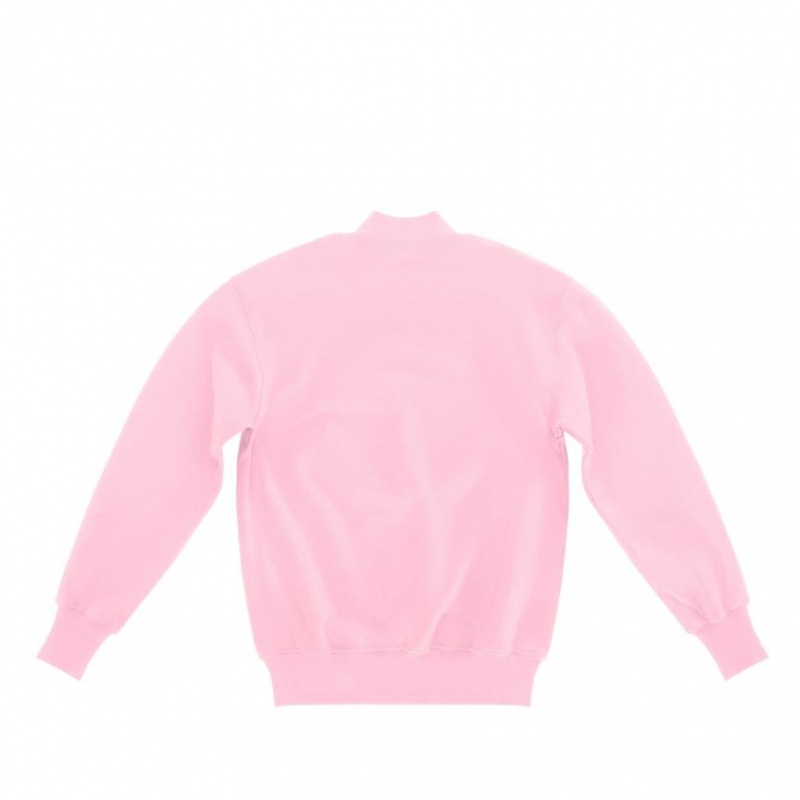 Telfar Embossed Mockneck Hoodie Roze | NLTV3202