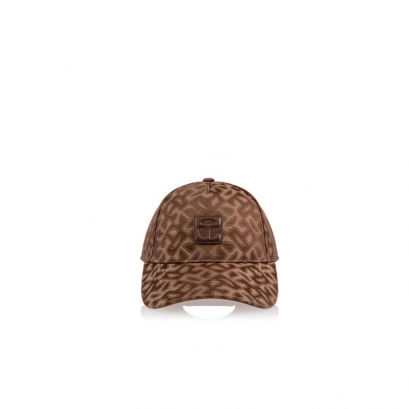 Telfar Hats Jacquard Logo Hoeden Bruin | NLPQ3099