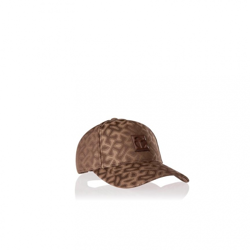 Telfar Hats Jacquard Logo Hoeden Bruin | NLPQ3099