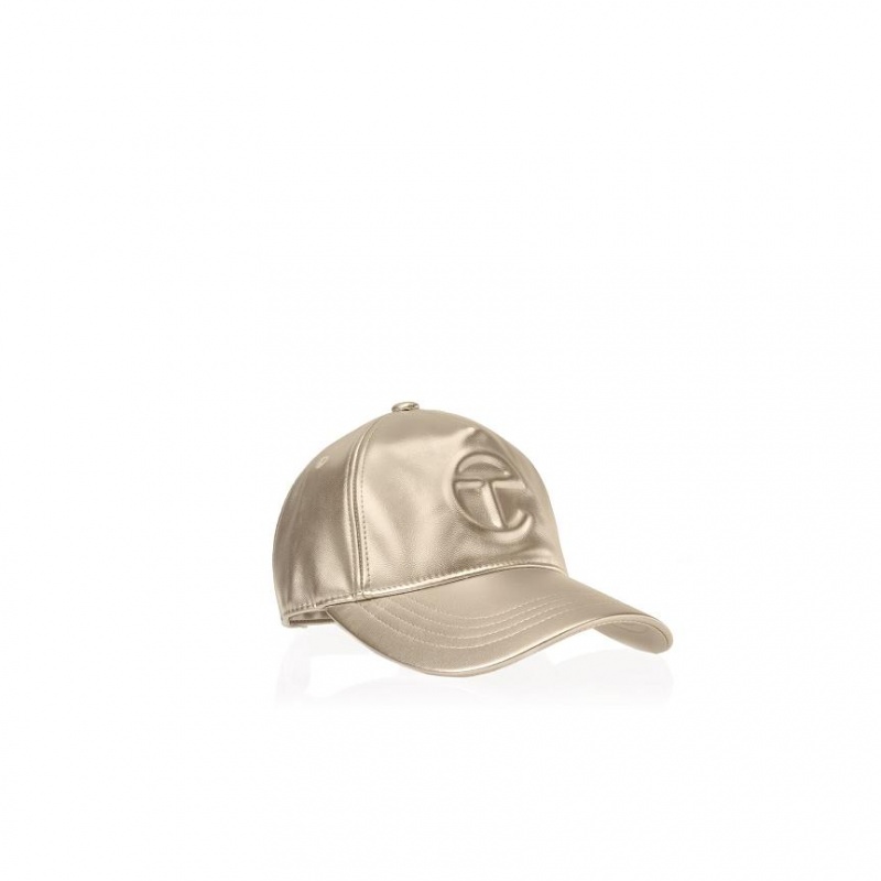 Telfar Hats Logo Embossed A Hoeden Goud | NLMA3136