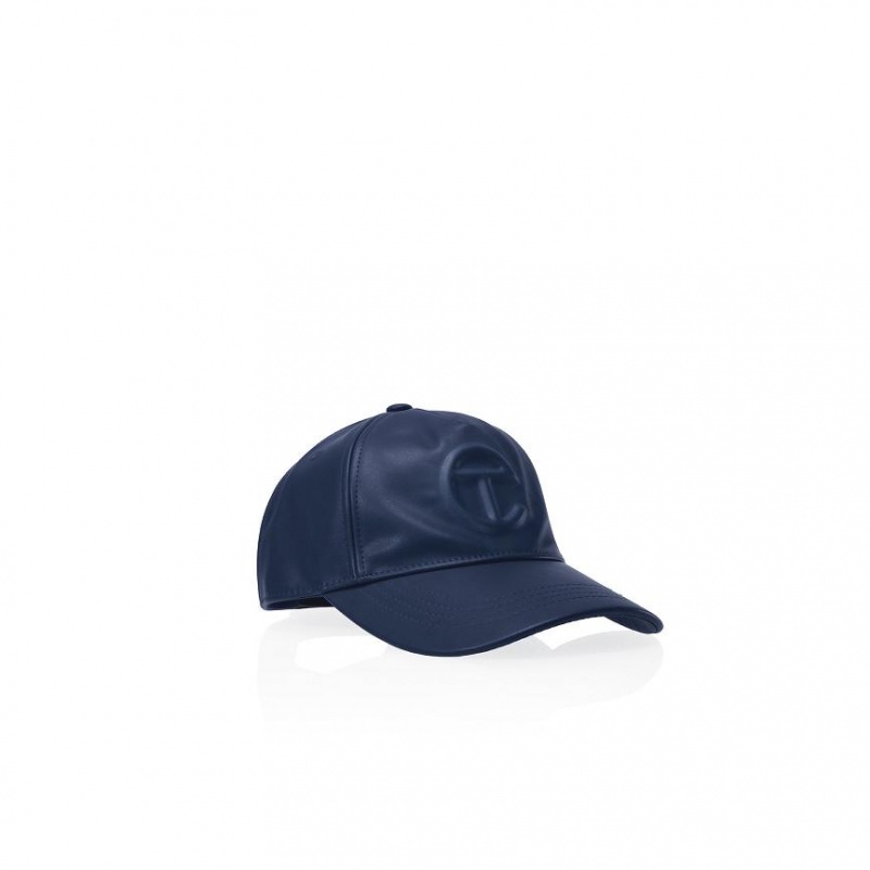 Telfar Hats Logo Embossed D Hoeden Donkerblauw | NLEX3133