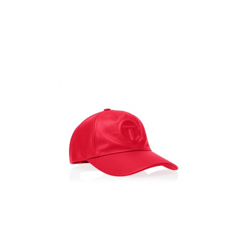 Telfar Hats Logo Embossed P Hoeden Rood | NLGL3121