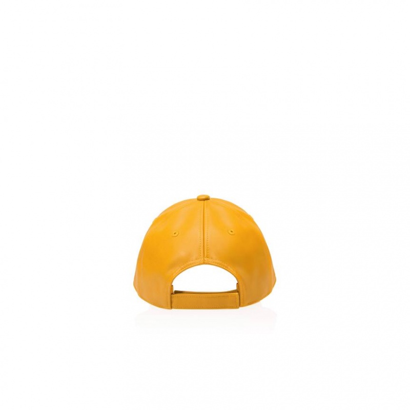 Telfar Hats Logo Embossed S Hoeden Mosterdgeel | NLJJ3118