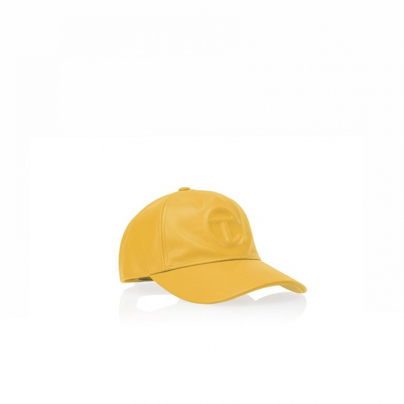 Telfar Hats Logo Embossed T Hoeden Geel | NLKI3117