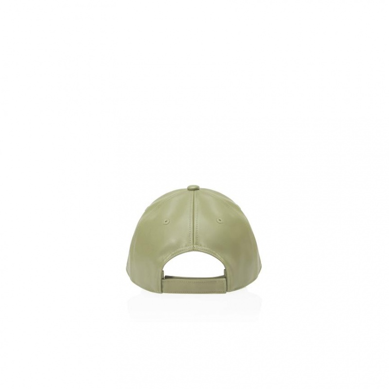 Telfar Hats Logo Embossed Ⅲ Hoeden Olijfgroen | NLQZ3108