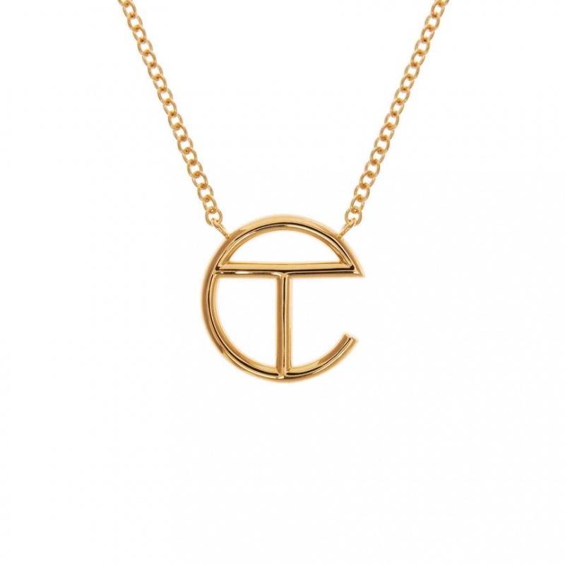 Telfar Jewelry Logo Pendant Oorbellen Goud | NLSO3142