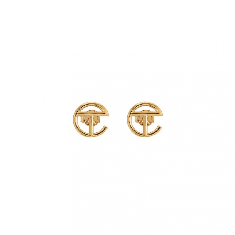 Telfar Jewelry Logo Stud Oorbellen Goud | NLIS3146