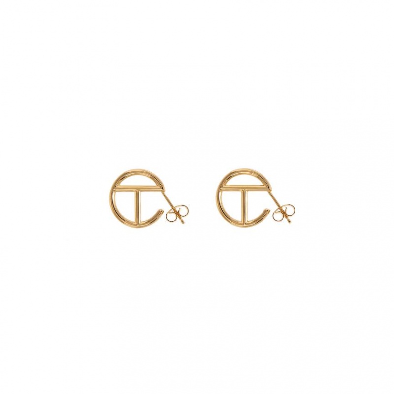 Telfar Jewelry Small Logo Hoop Oorbellen Goud | NLAP3143