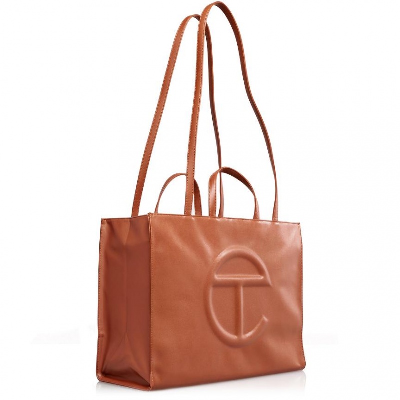 Telfar Large Shopper Tas Bruin | NLAP3583