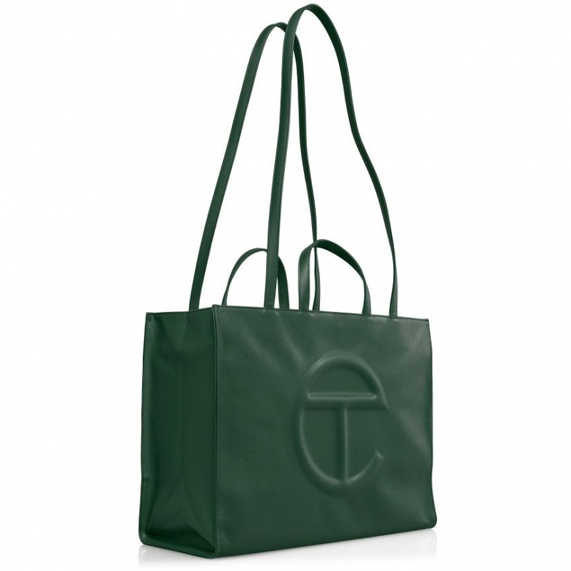 Telfar Large Shopper Tas Donkerolijfgroen | NLRW3649