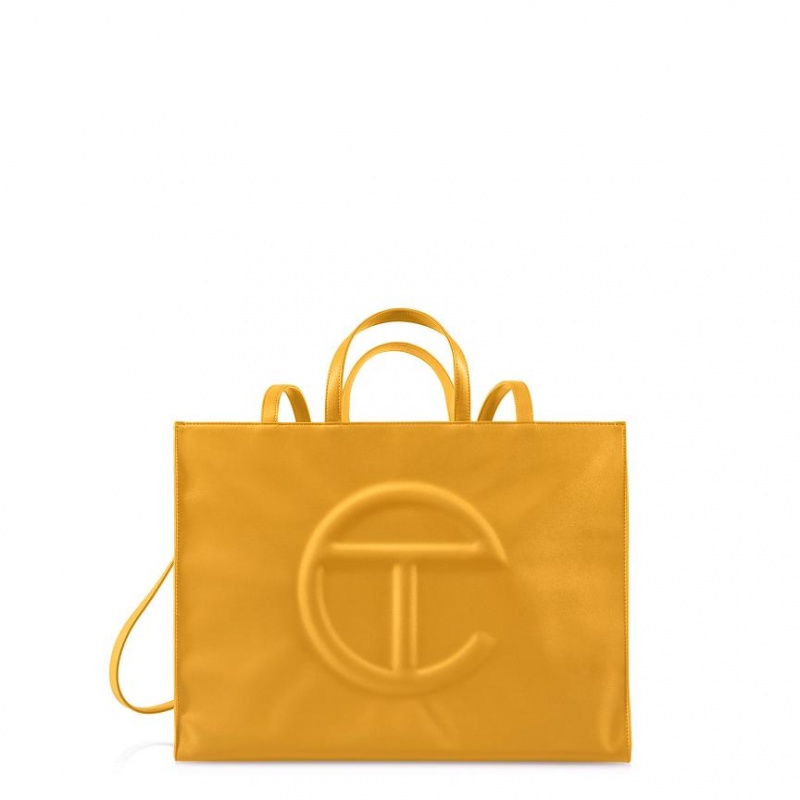 Telfar Large Shopper Tas Mosterdgeel | NLEX3625