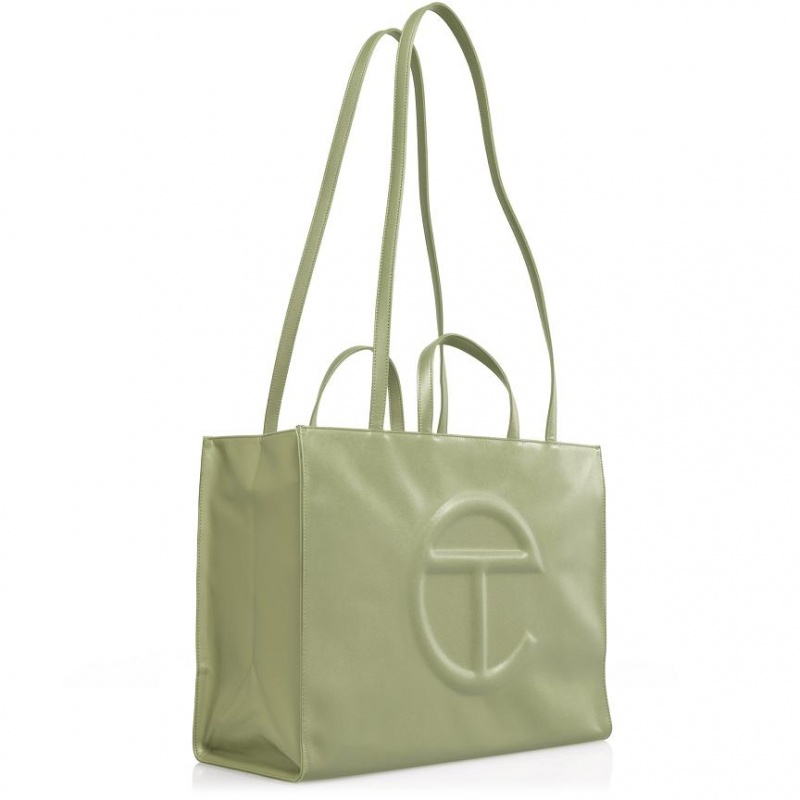 Telfar Large Shopper Tas Olijfgroen | NLPQ3643