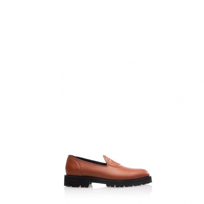 Telfar Logo Loafers Bruin | NLDN3511