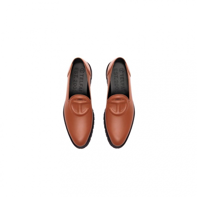 Telfar Logo Loafers Bruin | NLDN3511