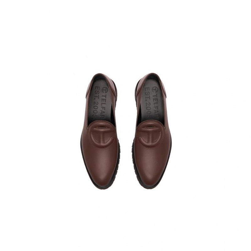 Telfar Logo Loafers Chocola | NLSO3512