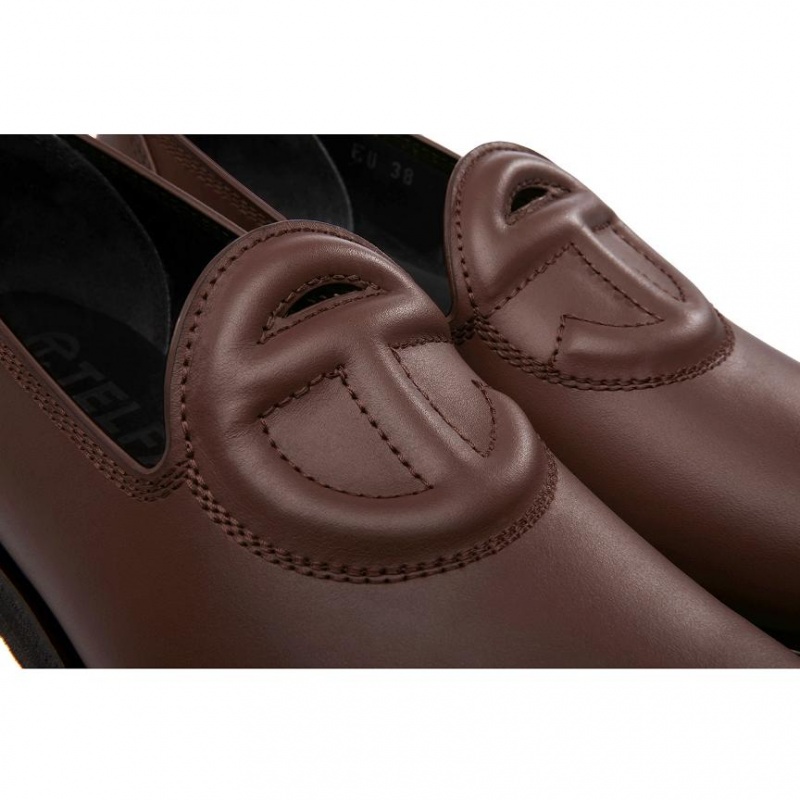 Telfar Logo Loafers Chocola | NLSO3512