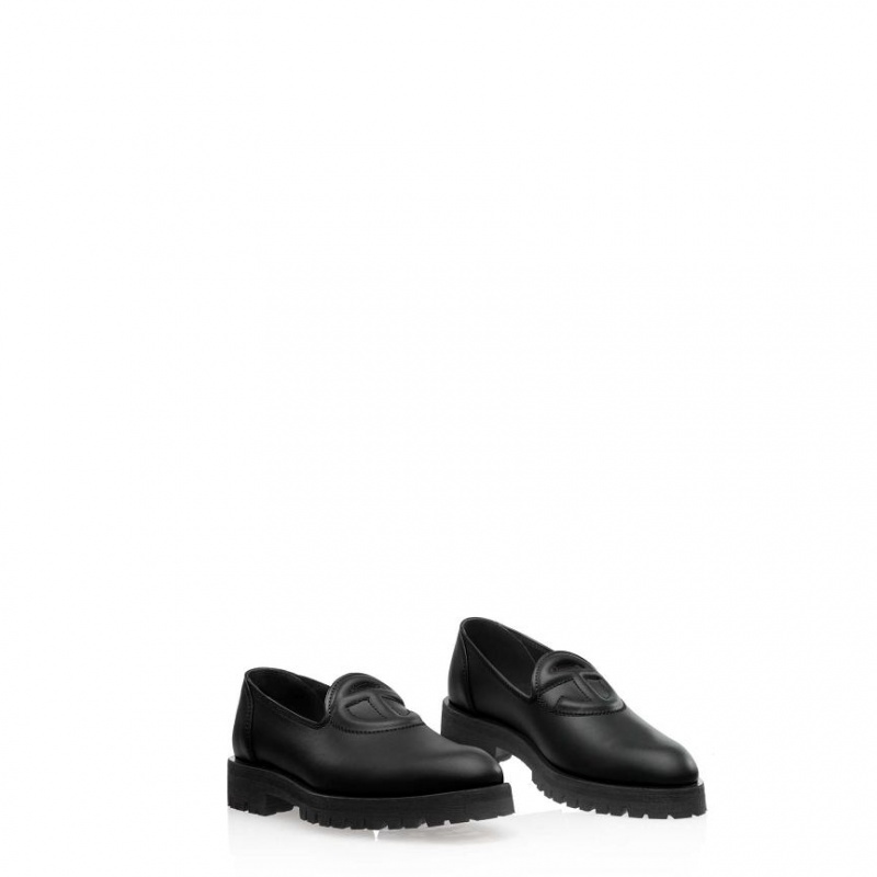 Telfar Logo Loafers Zwart | NLIS3516