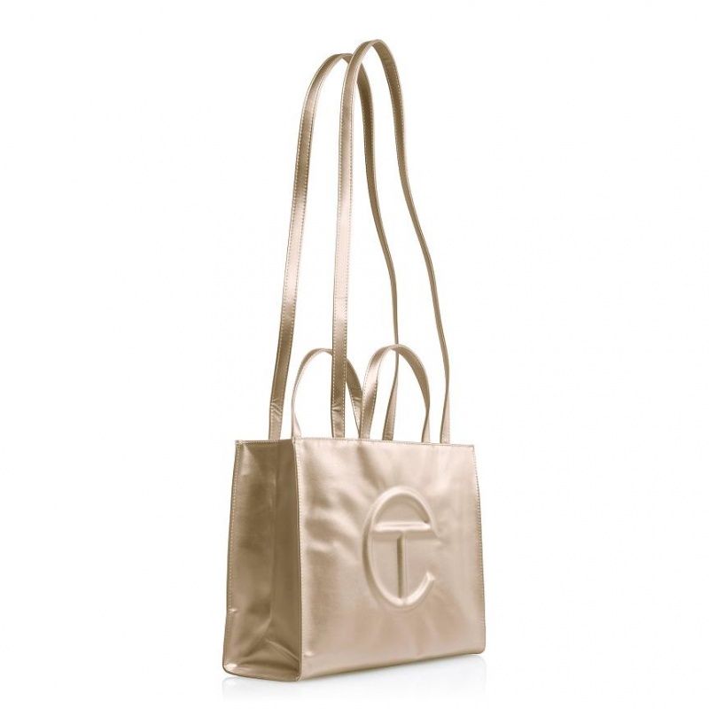 Telfar Medium Shopper Tas Goud | NLNB3681