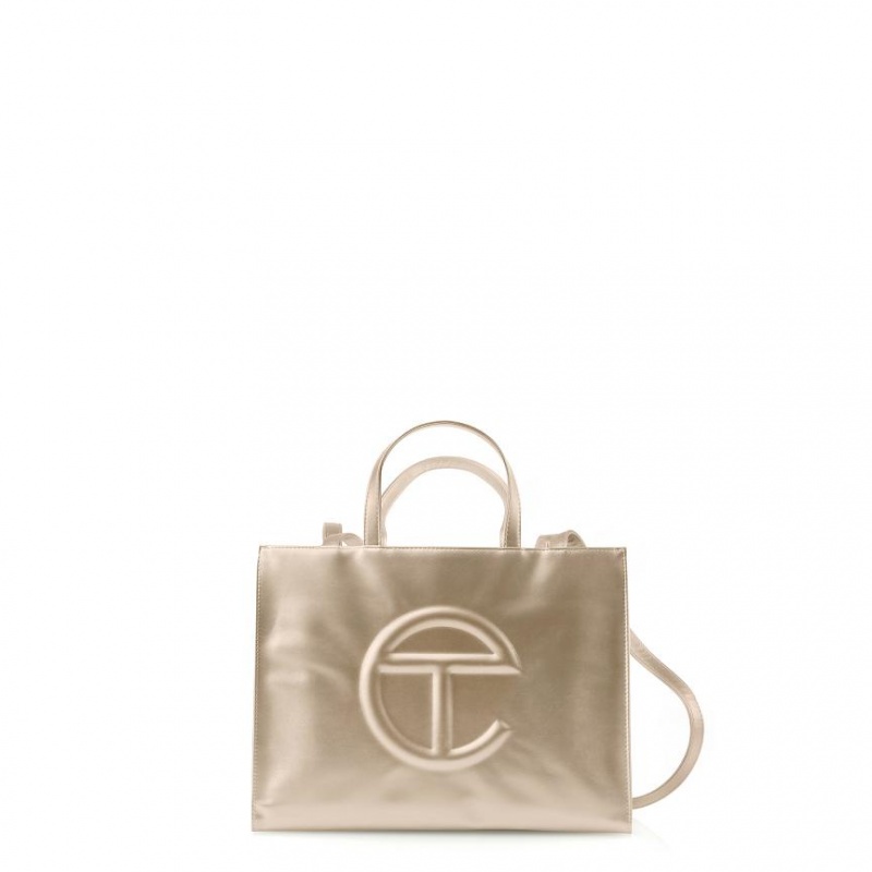 Telfar Medium Shopper Tas Goud | NLNB3681