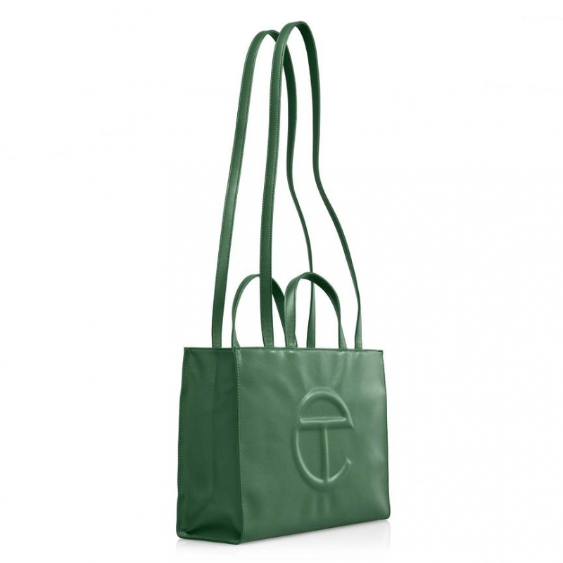 Telfar Medium Shopper Tas Groen | NLIS3645