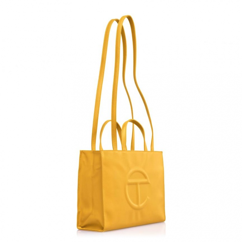 Telfar Medium Shopper Tas Mosterdgeel | NLRW3624