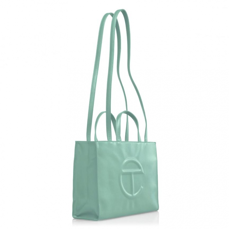 Telfar Medium Shopper Tas Olijfgroen | NLFM3639