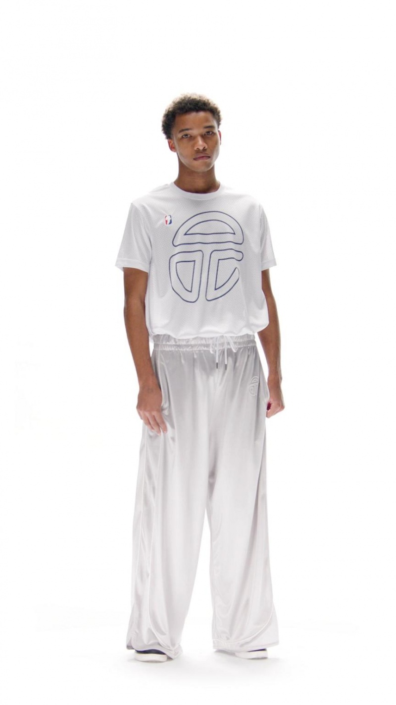 Telfar Mesh Drawstring T-shirts Wit | NLNB3421