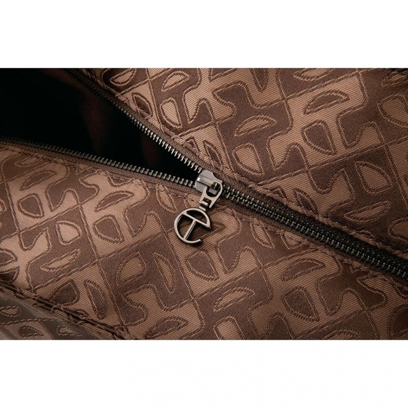 Telfar Monogram Large Jacquard Tassen Bruin | NLWY3547