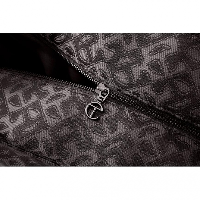 Telfar Monogram Large Jacquard Tassen Zwart | NLNB3550