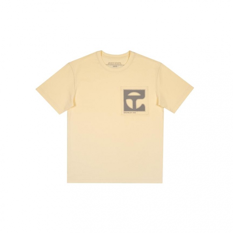 Telfar Monogram Pocket T-shirts Wit | NLKI3401