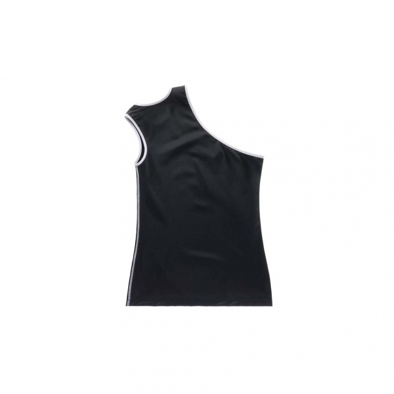 Telfar Performance Half Tanktop Zwart | NLGL3430