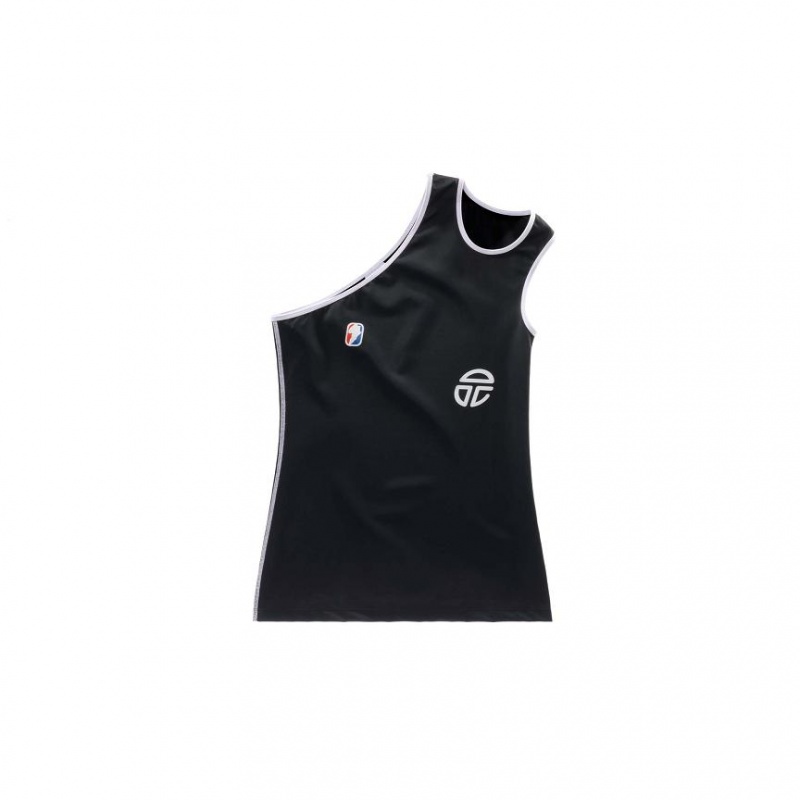 Telfar Performance Half Tanktop Zwart | NLGL3430