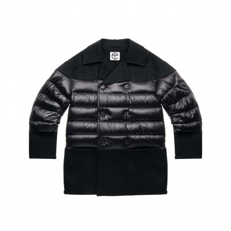 Telfar Puff Peacoat Jassen Zwart | NLPQ3312