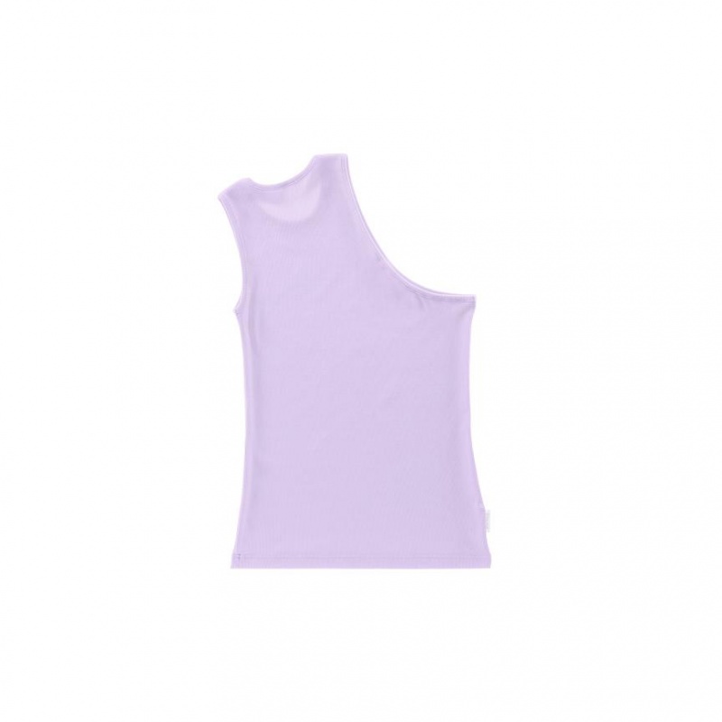 Telfar Rib Knits Half Tanktop Lavendel | NLYU3491