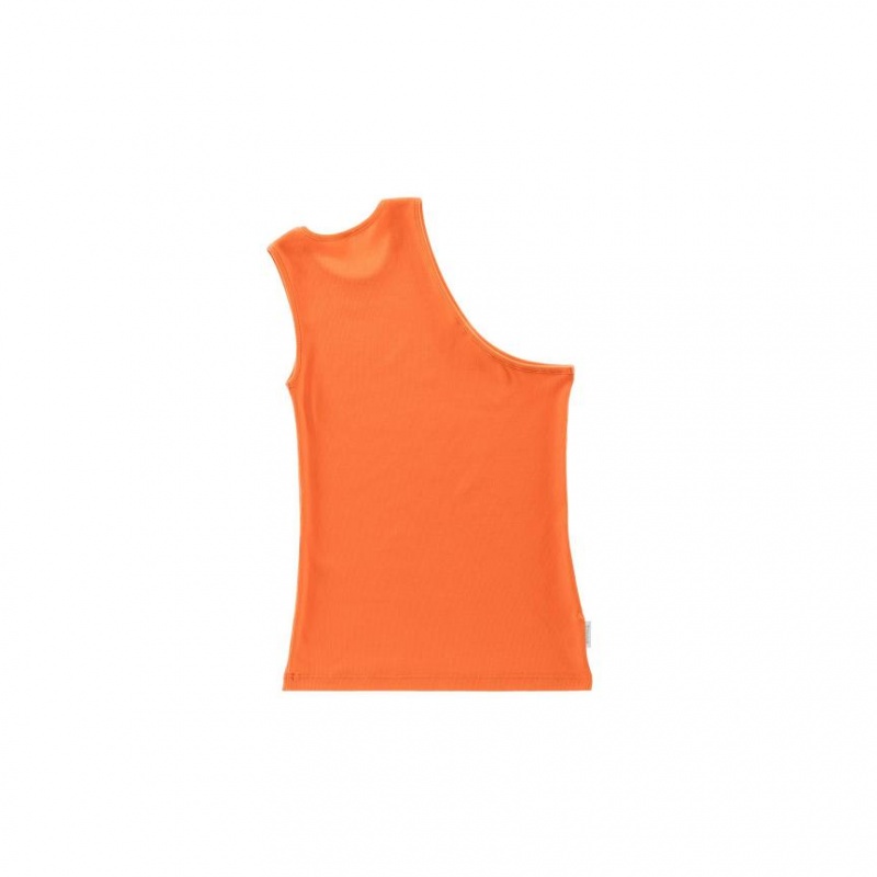 Telfar Rib Knits Half Tanktop Oranje | NLAP3479