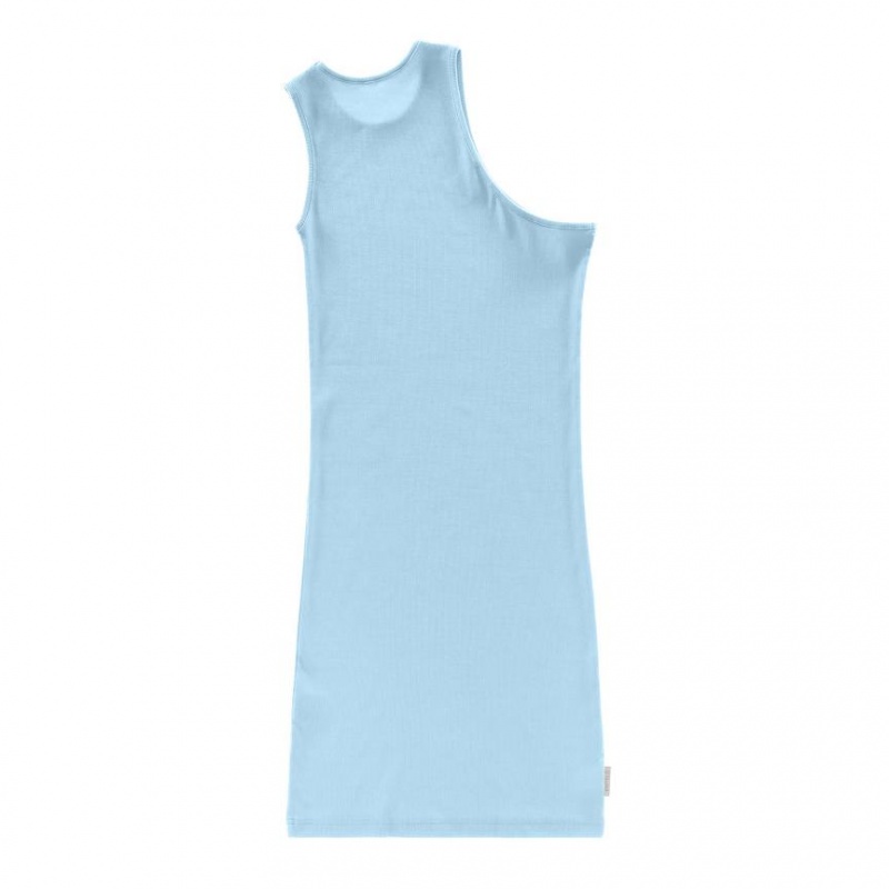 Telfar Rib Knits Half Tunic Tanktop Blauw | NLVD3500