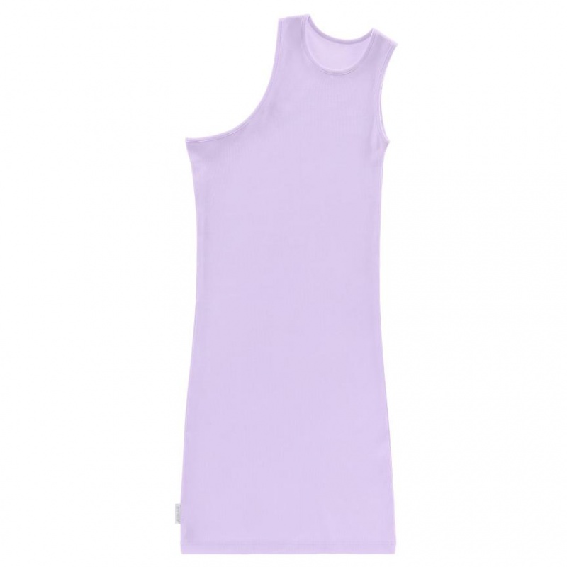 Telfar Rib Knits Half Tunic Tanktop Lavendel | NLTV3492