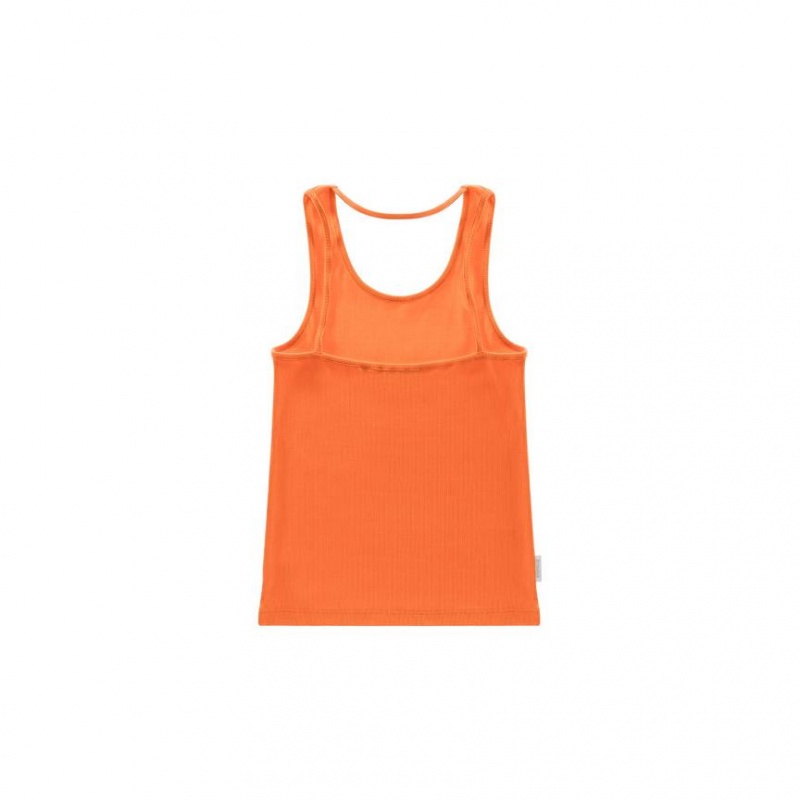 Telfar Rib Knits Halter Tanktop Oranje | NLHK3481