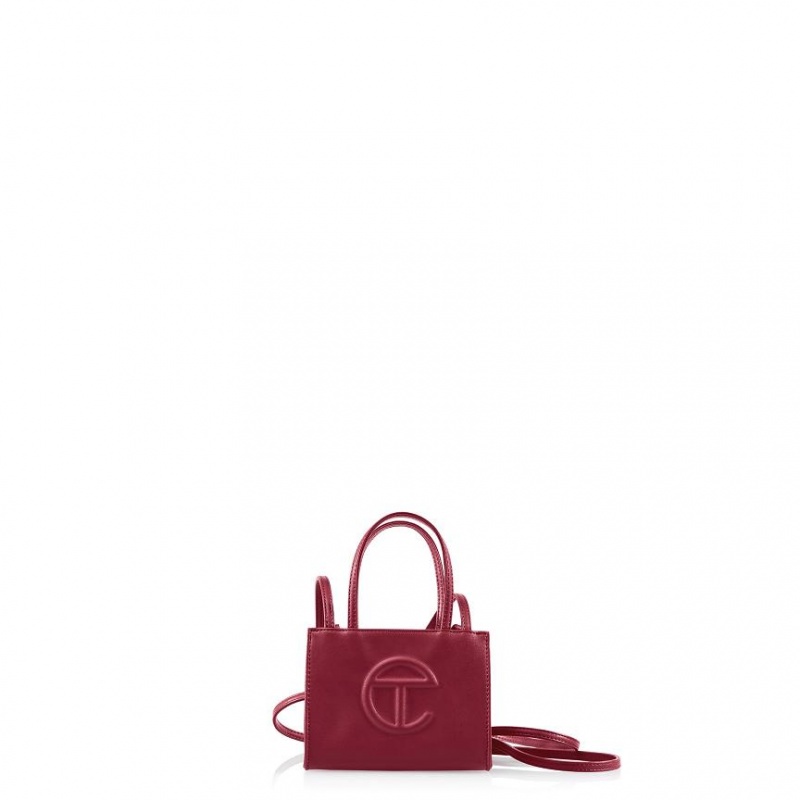 Telfar Small Shopper Tas Bordeaux | NLWY3599