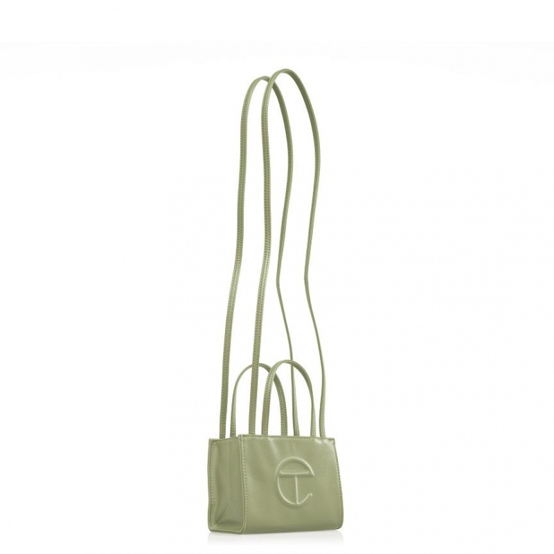 Telfar Small Shopper Tas Olijfgroen | NLSO3641