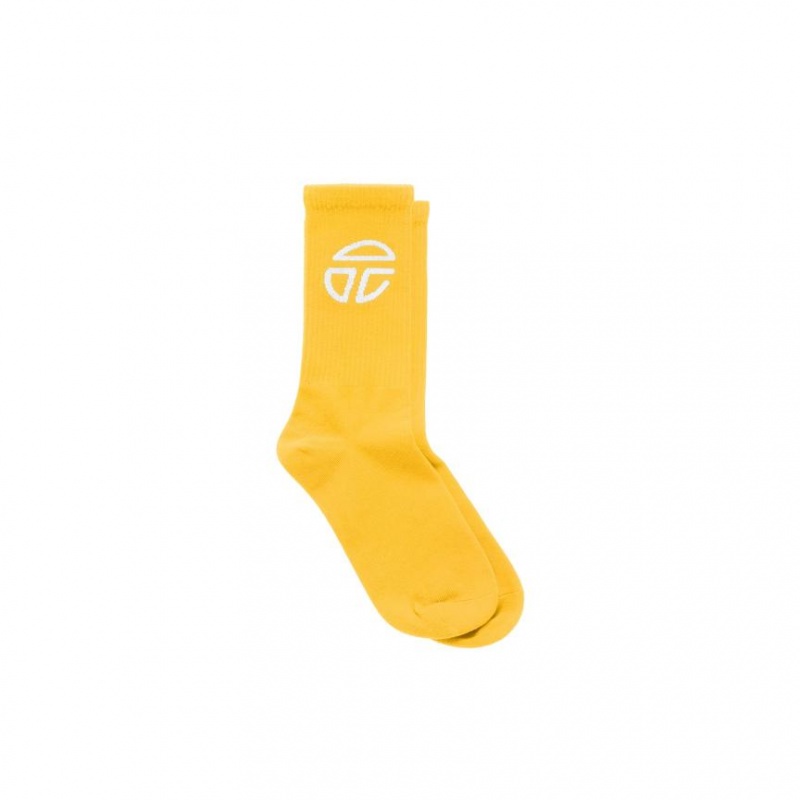 Telfar Socks Atletische Logo A Sokken Geel | NLIS3172