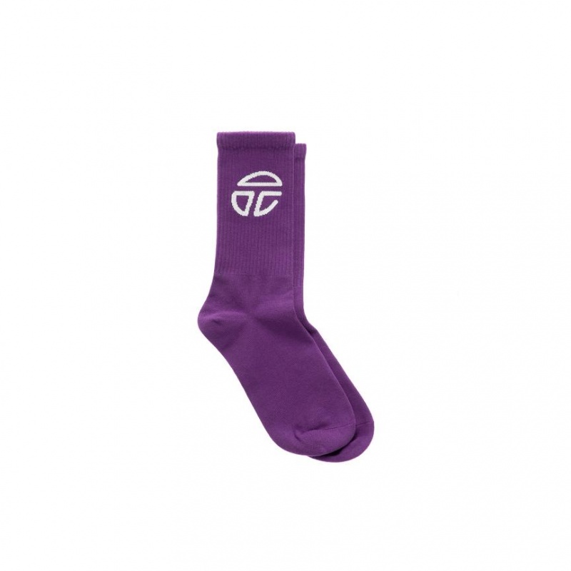 Telfar Socks Atletische Logo F Sokken Paars | NLDN3167