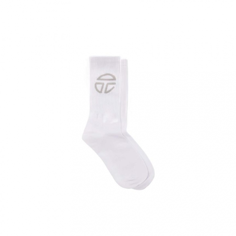 Telfar Socks Atletische Logo M Sokken Wit | NLZG3160