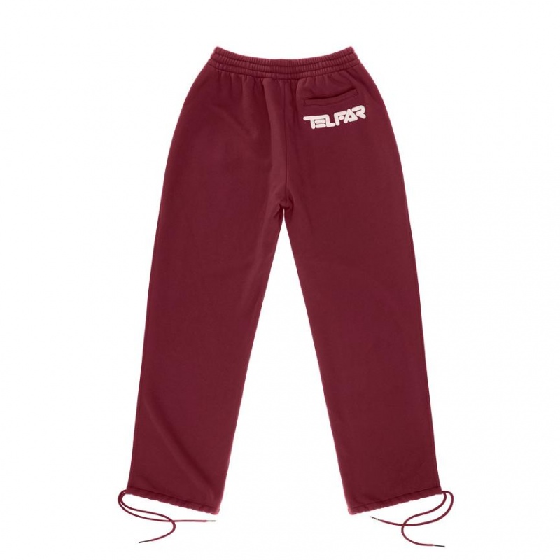 Telfar Split Joggingbroek Bordeaux | NLDN3354