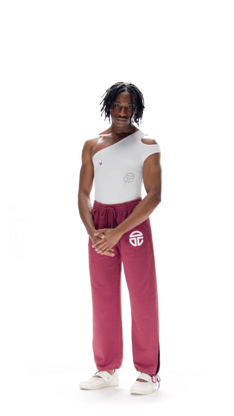 Telfar Split Joggingbroek Bordeaux | NLDN3354