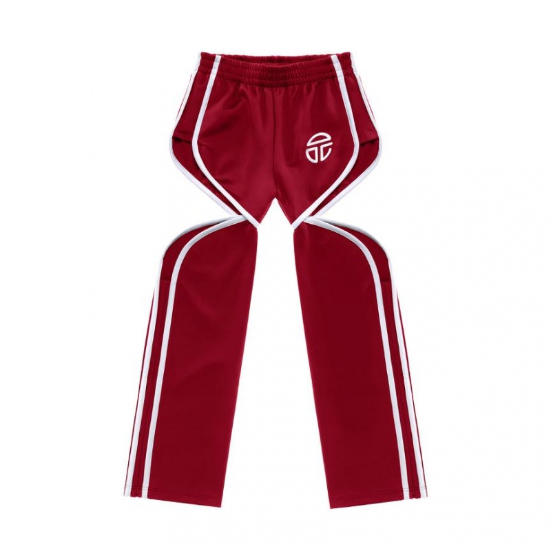 Telfar Thigh Hole Track Broek Bordeaux | NLBC3298