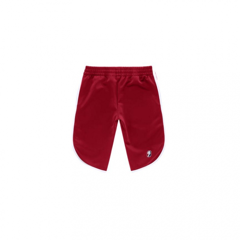 Telfar Track Capri Korte Broek Bordeaux | NLEX3346