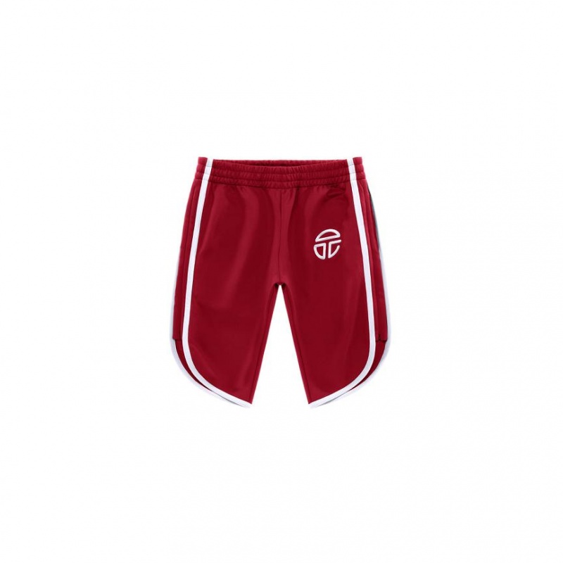 Telfar Track Capri Korte Broek Bordeaux | NLEX3346