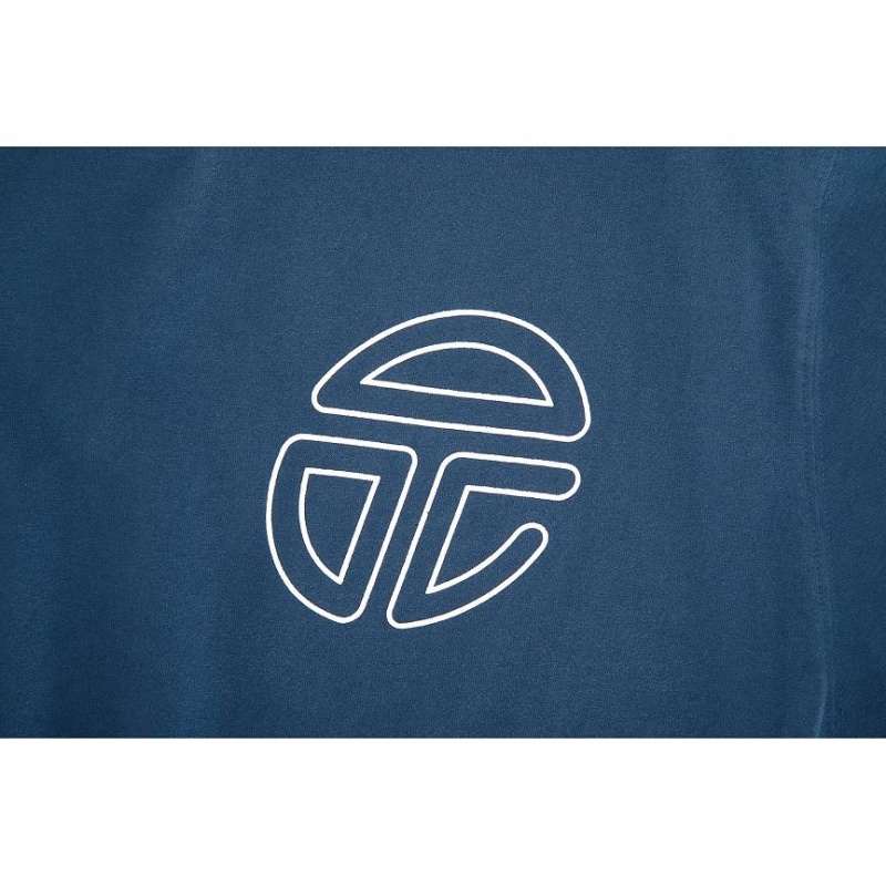 Telfar Triple Long Sleeve T-shirts Donkerblauw | NLEX3417